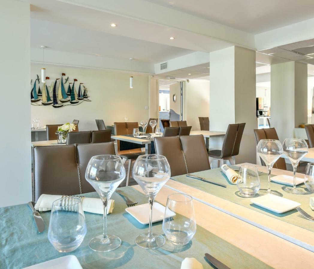 Les Vagues Hotel Restaurant ビスカロッス・プラージュ エクステリア 写真
